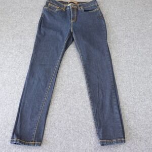 Territory Ahead Womens Dark Wash Slim Leg Stretch Denim Jeans Blue Size 6